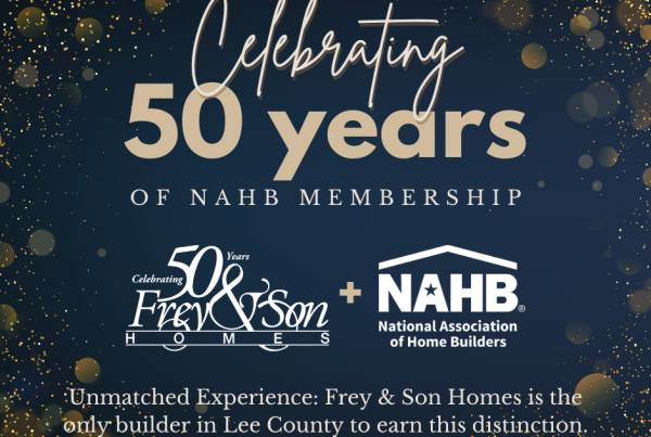 Frey and Son Homes Celebrates 50 Years of NAHB Membership